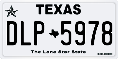 TX license plate DLP5978
