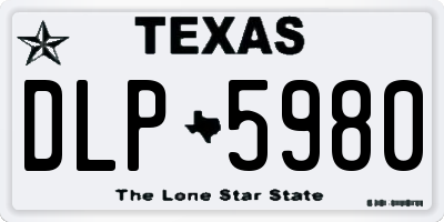 TX license plate DLP5980