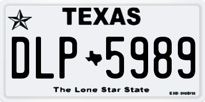 TX license plate DLP5989