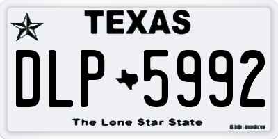 TX license plate DLP5992