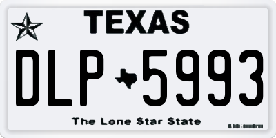 TX license plate DLP5993