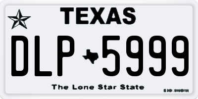 TX license plate DLP5999