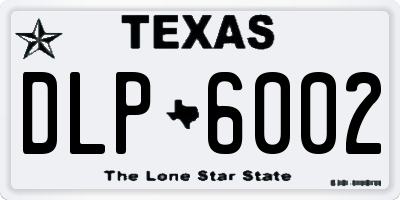 TX license plate DLP6002