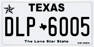TX license plate DLP6005