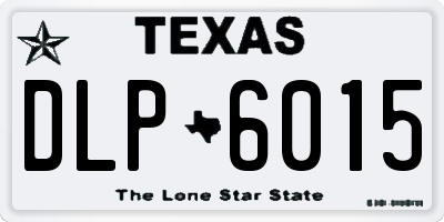 TX license plate DLP6015