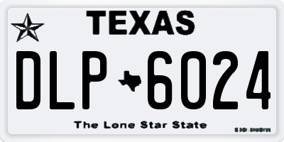 TX license plate DLP6024