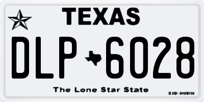 TX license plate DLP6028