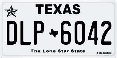 TX license plate DLP6042