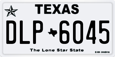 TX license plate DLP6045