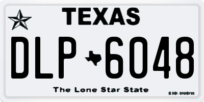TX license plate DLP6048