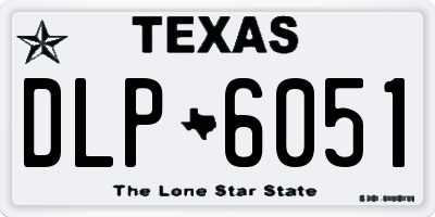 TX license plate DLP6051