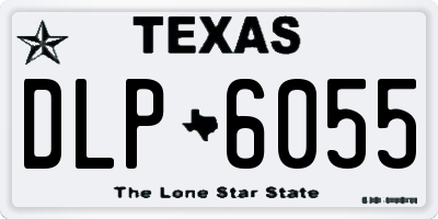 TX license plate DLP6055