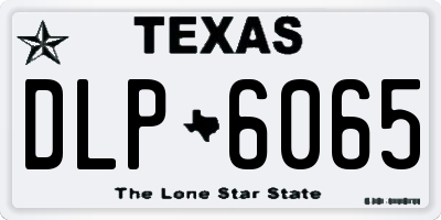 TX license plate DLP6065