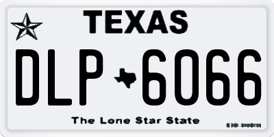 TX license plate DLP6066