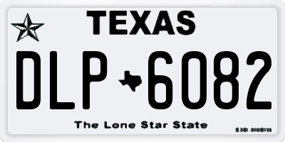 TX license plate DLP6082