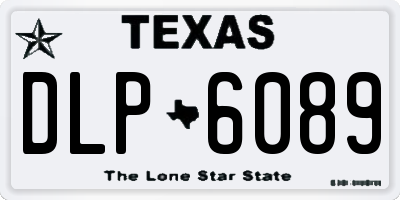 TX license plate DLP6089