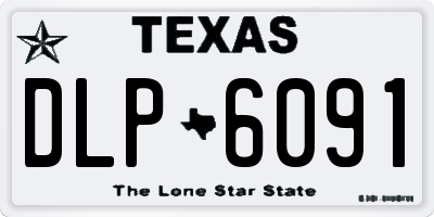TX license plate DLP6091