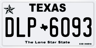 TX license plate DLP6093