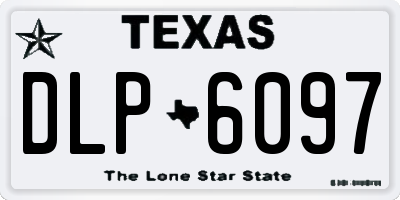 TX license plate DLP6097