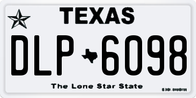 TX license plate DLP6098
