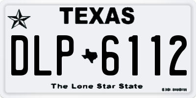 TX license plate DLP6112