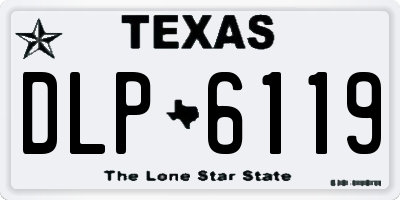 TX license plate DLP6119