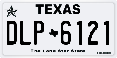 TX license plate DLP6121