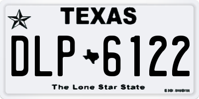 TX license plate DLP6122