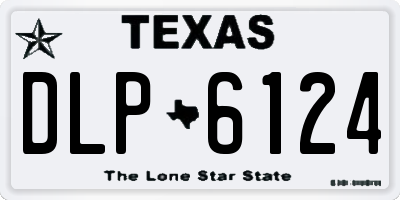 TX license plate DLP6124