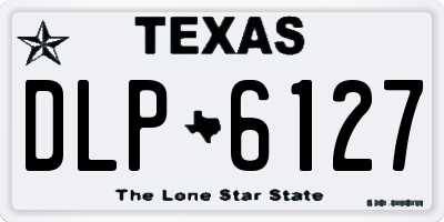 TX license plate DLP6127