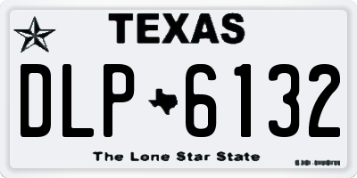 TX license plate DLP6132