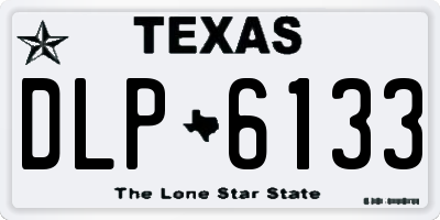 TX license plate DLP6133