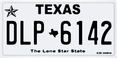 TX license plate DLP6142