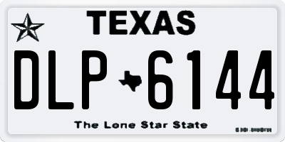 TX license plate DLP6144