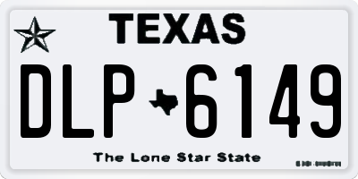 TX license plate DLP6149