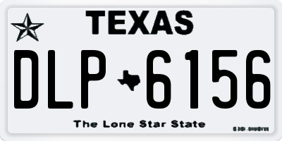 TX license plate DLP6156