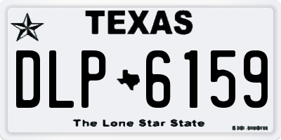 TX license plate DLP6159