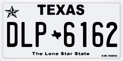 TX license plate DLP6162