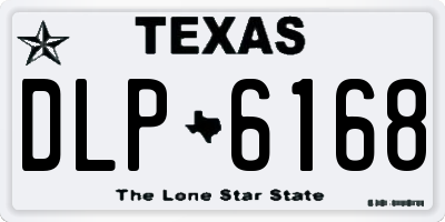 TX license plate DLP6168