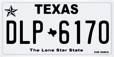 TX license plate DLP6170