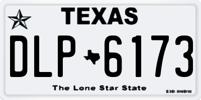 TX license plate DLP6173