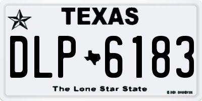 TX license plate DLP6183