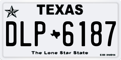 TX license plate DLP6187