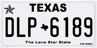 TX license plate DLP6189
