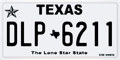 TX license plate DLP6211