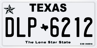TX license plate DLP6212