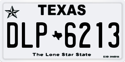 TX license plate DLP6213