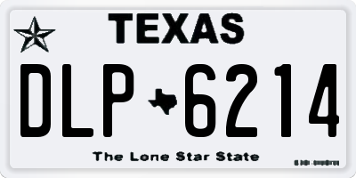 TX license plate DLP6214