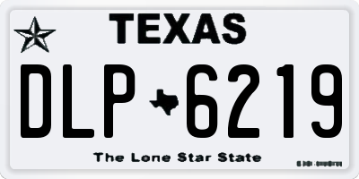 TX license plate DLP6219