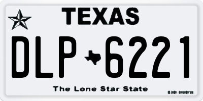 TX license plate DLP6221